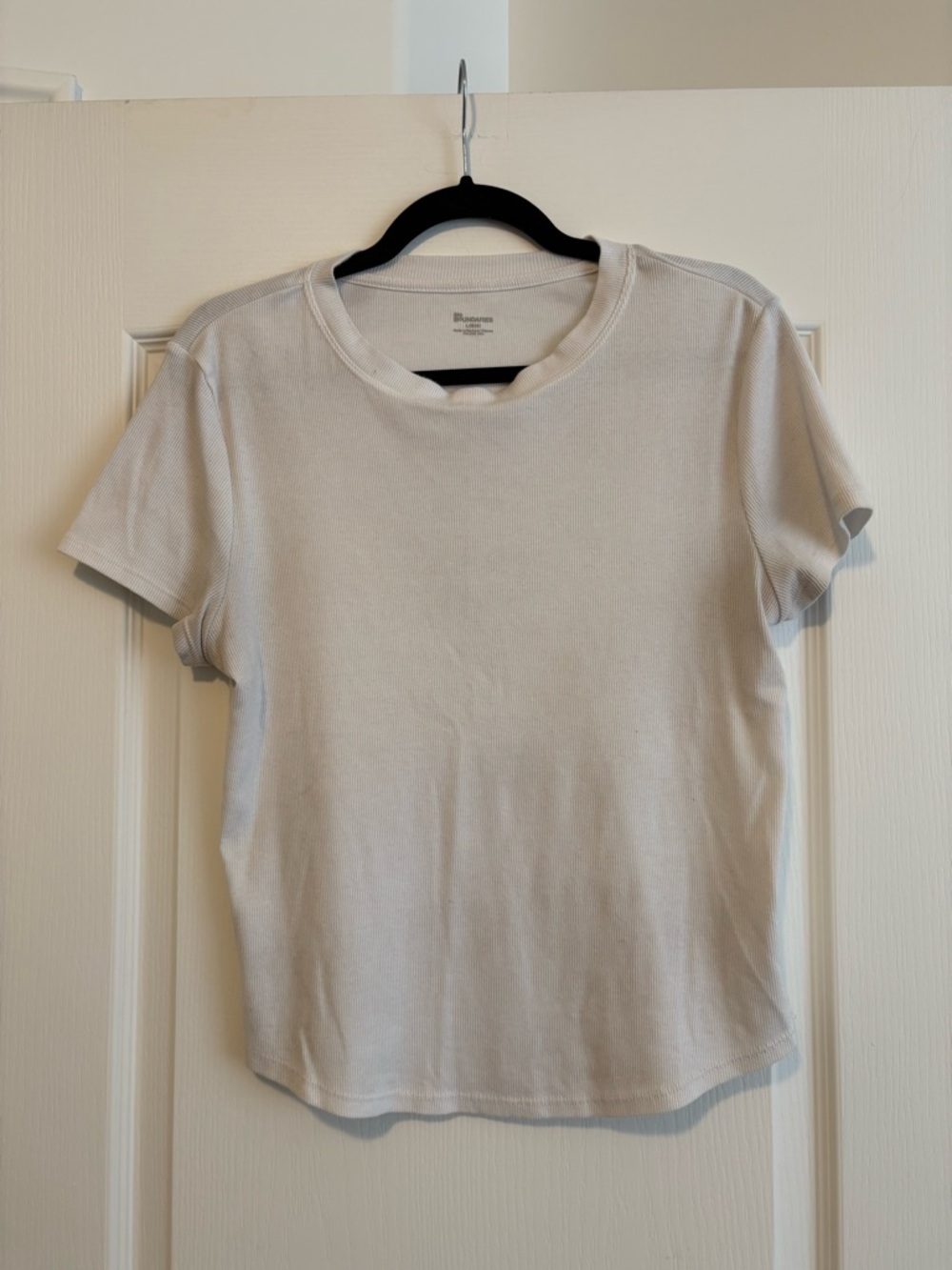 Everyday Crewneck Tee in Light Gray - Classic Women's Top